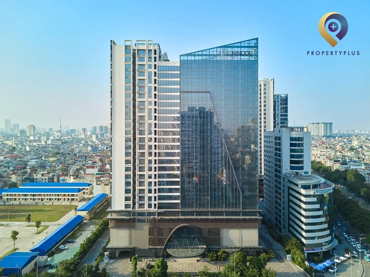 Toàn cảnh tòa nhà Hinode City tại Minh Khai, quận Hai Bà Trưng, Hà Nội.